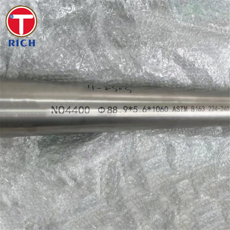 ASTM B165 Monel 400 Seamless Steel Tube Nickel Copper Alloy UNS N04400 অটোমোবাইলের জন্য সিউমলেস স্টিল পাইপ
