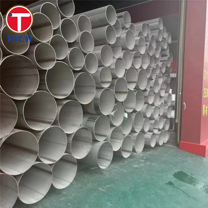 EN 10217-7 X2CrNi18-9 স্টেইনলেস স্টীল টিউব চাপের উদ্দেশ্যে welded স্টীল টিউব