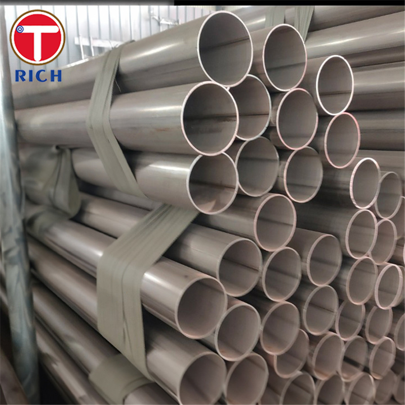 EN 10217-7 X2CrNi18-9 স্টেইনলেস স্টীল টিউব চাপের উদ্দেশ্যে welded স্টীল টিউব