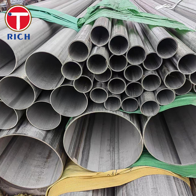 JIS G3468 304 স্টেইনলেস স্টীল টিউব বড় ব্যাসার্ধের ঝালাই স্টেইনলেস স্টীল পাইপ কম তাপমাত্রা জন্য