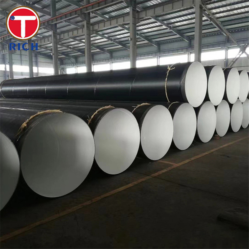 JIS G3469 P1H অ্যান্টি-কোরোসিশন স্টিল পাইপ তরল পরিবহনের জন্য পলিথিন লেপা স্টিল পাইপ