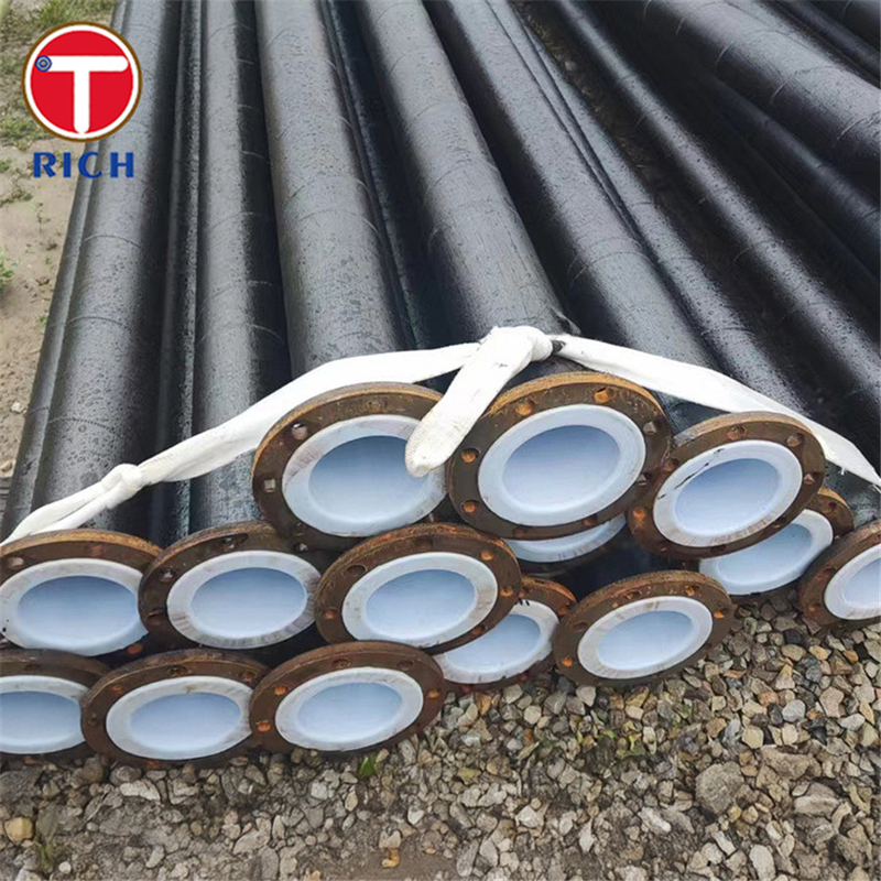 JIS G3469 P1H অ্যান্টি-কোরোসিশন স্টিল পাইপ তরল পরিবহনের জন্য পলিথিন লেপা স্টিল পাইপ