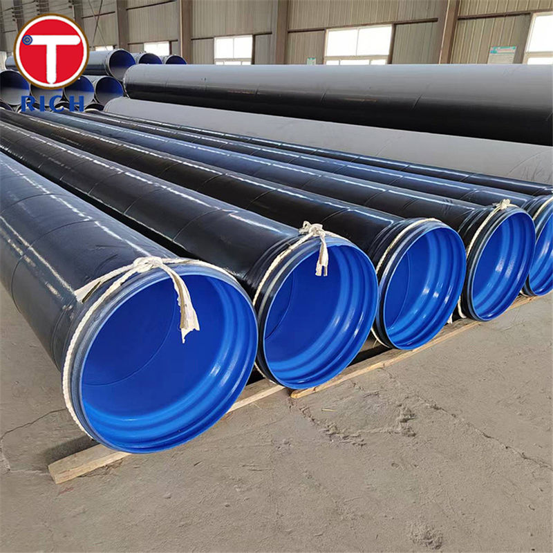 JIS G3469 P2S পলিথিন লেপযুক্ত স্টিলের পাইপ অ্যান্টি-কোরোশন সার্ভিসের জন্য