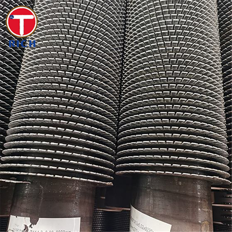 শিল্প তাপ বিনিময়কারীর জন্য সর্পিল পাখাযুক্ত টিউব, যা উচ্চ তাপ স্থানান্তর দক্ষতা এবং শক্তিশালী পাখার বন্ধন প্রদান করে