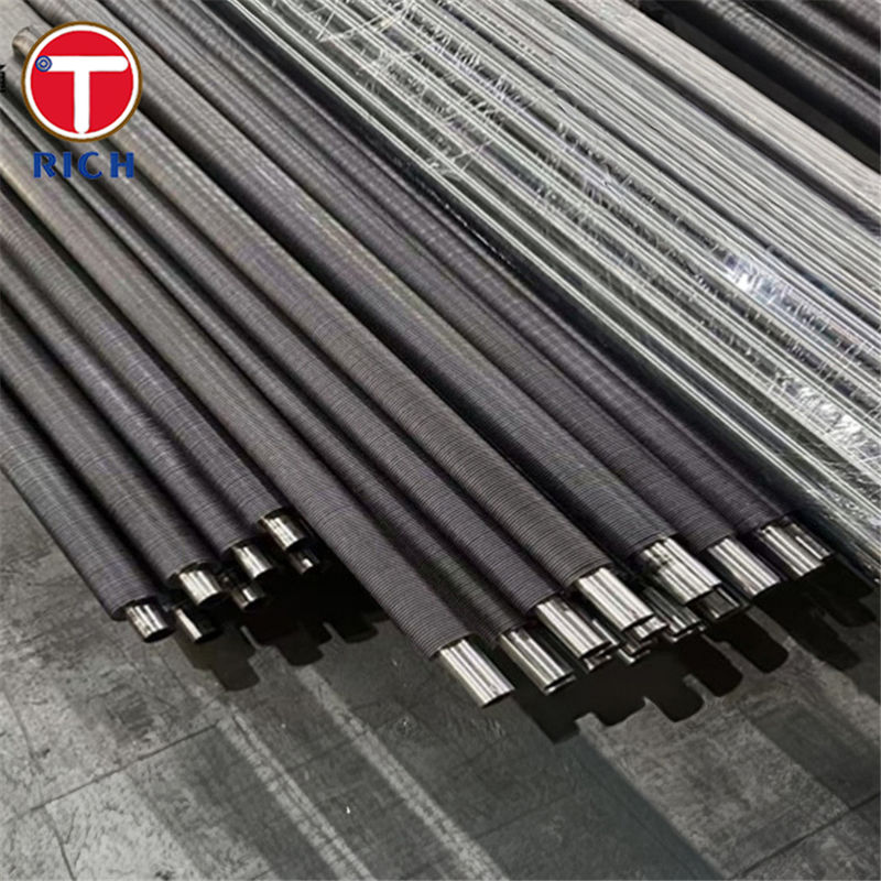 উচ্চ দক্ষতা বায়ু তাপ এক্সচেঞ্জার জন্য খাদ ইস্পাত স্পাইরাল ঘূর্ণায়মান seamless L ফিন টিউব