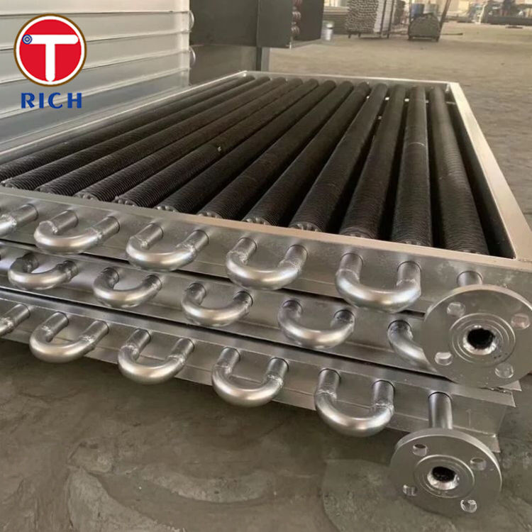 ক্ষয় প্রতিরোধী তাপ এক্সচেঞ্জারের জন্য অ্যালুমিনিয়াম এল-ফুট টেনশন রান এল-টাইপ ফিন টিউব