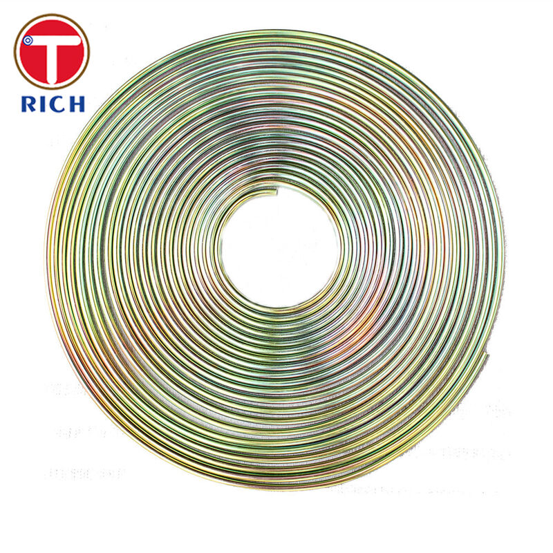 অটোমোটিভ ব্যবহারের জন্য বাঁধা টিউব ডাবল-ওয়াল লো কার্বন ইস্পাত টিউব তামা প্লাস্টিক