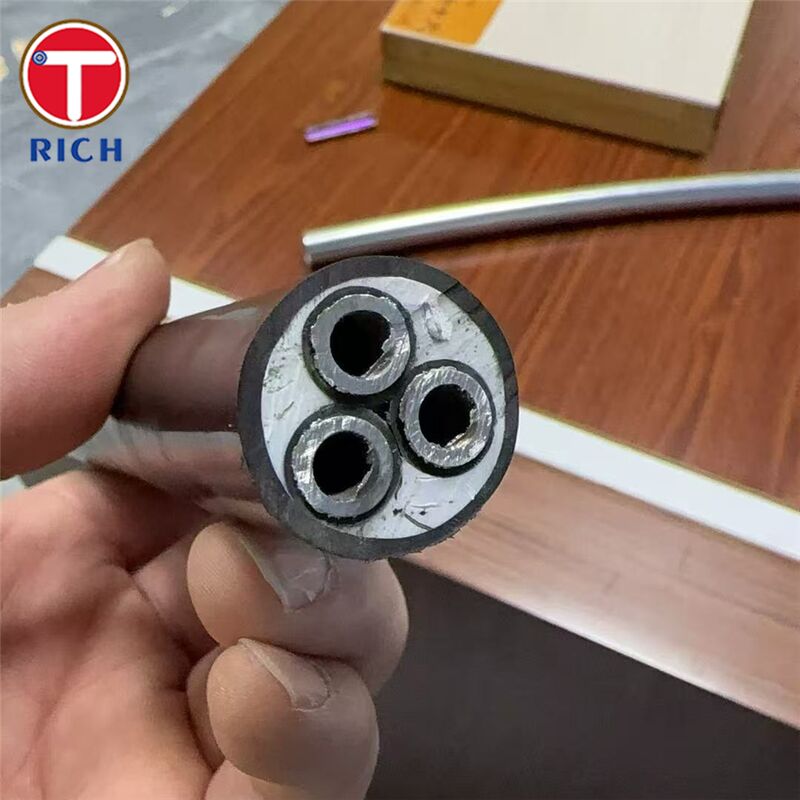 জাহাজ নির্মাণে ব্যবহৃত মাল্টি-কোর স্টেইনলেস স্টিল সিমলেস টিউব (প্লাস্টিক কোটিং সহ) ৩০৪এল/৩১৬এল/ডুপ্লেক্স ২২.০৫ গ্রেডে এবং কোল্ড ড্রন/হট রোলড কৌশলে