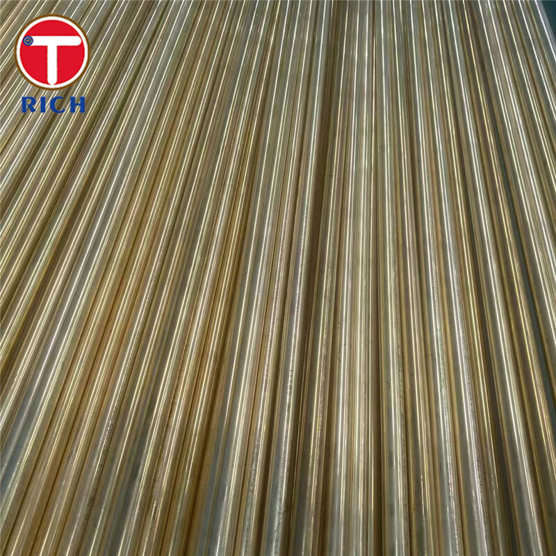 BFe10-1-1 দক্ষ তাপ স্থানান্তরের জন্য ক্ষয় প্রতিরোধের এবং সমুদ্রের পানির স্থায়িত্ব সহ সিউমলেস কপার-নিকেল কনডেন্সার টিউব