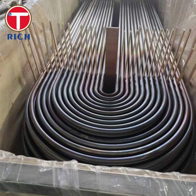 ASTM A179 A192 চাপ বহনকারী কাঠামো এবং নিয়ন্ত্রিত U-Bend জ্যামিতি সহ তাপ এক্সচেঞ্জারগুলির জন্য সিউমলেস কার্বন স্টিল ইউ বন্ড টিউব