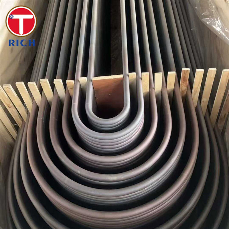 ASTM A179 A192 চাপ বহনকারী কাঠামো এবং নিয়ন্ত্রিত U-Bend জ্যামিতি সহ তাপ এক্সচেঞ্জারগুলির জন্য সিউমলেস কার্বন স্টিল ইউ বন্ড টিউব