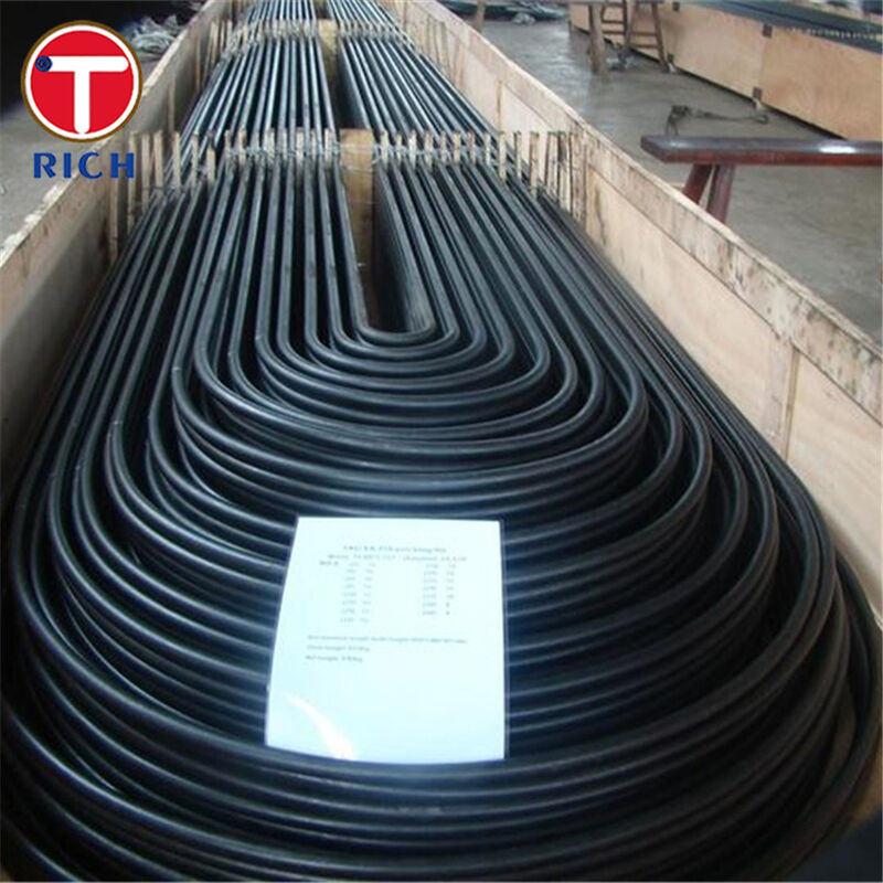 ASTM A179 A192 চাপ বহনকারী কাঠামো এবং নিয়ন্ত্রিত U-Bend জ্যামিতি সহ তাপ এক্সচেঞ্জারগুলির জন্য সিউমলেস কার্বন স্টিল ইউ বন্ড টিউব