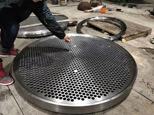 ভালো দাম 16mn Heat Exchanger Tube Sheet For Pressure Vessel Steam Turbine অনলাইন
